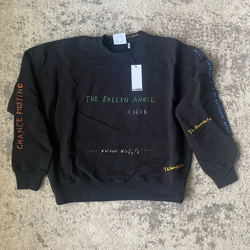 Le PERE x Duane Michals Men's Michals Fallen Angel Crewneck Sweatshirt